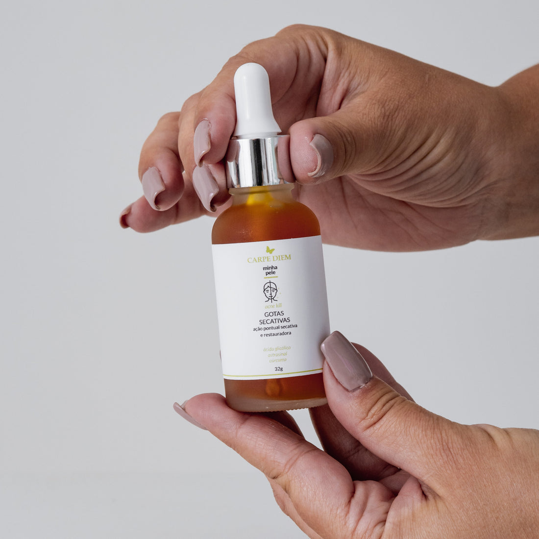 GOTAS SECATIVAS 32g - Astrasinol, Ácido Glicólico e Cúrcuma - Ação secativa e cicatrizante para espinhas