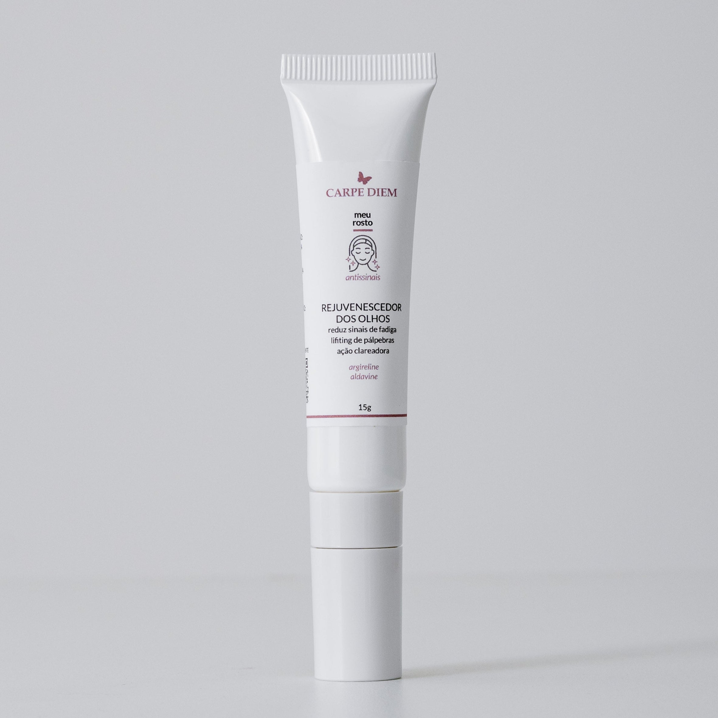 REJUVENESCEDOR DOS OLHOS 15g - Aldavine e Argireline - Trata a pele delicada da área dos olhos