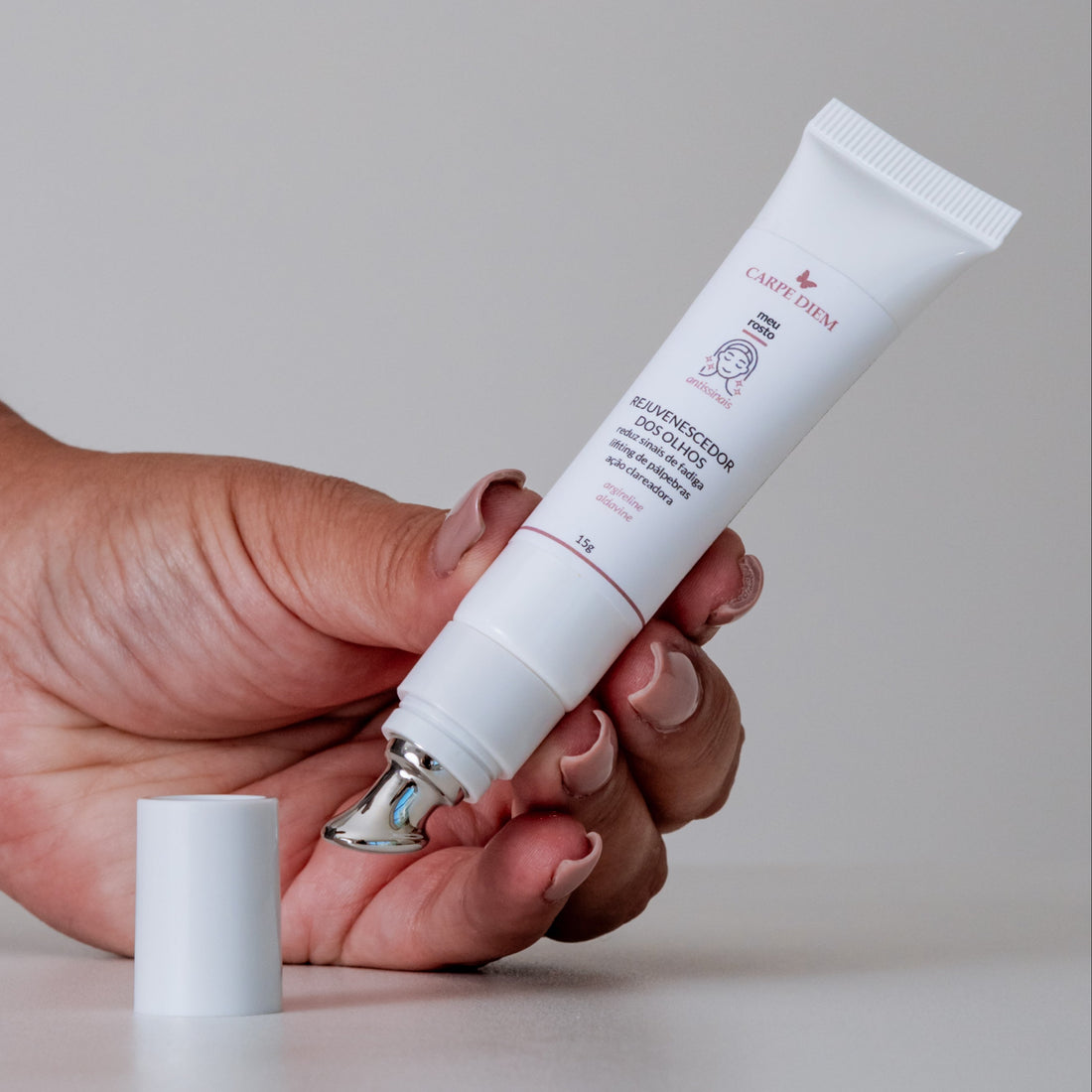 REJUVENESCEDOR DOS OLHOS 15g - Aldavine e Argireline - Trata a pele delicada da área dos olhos