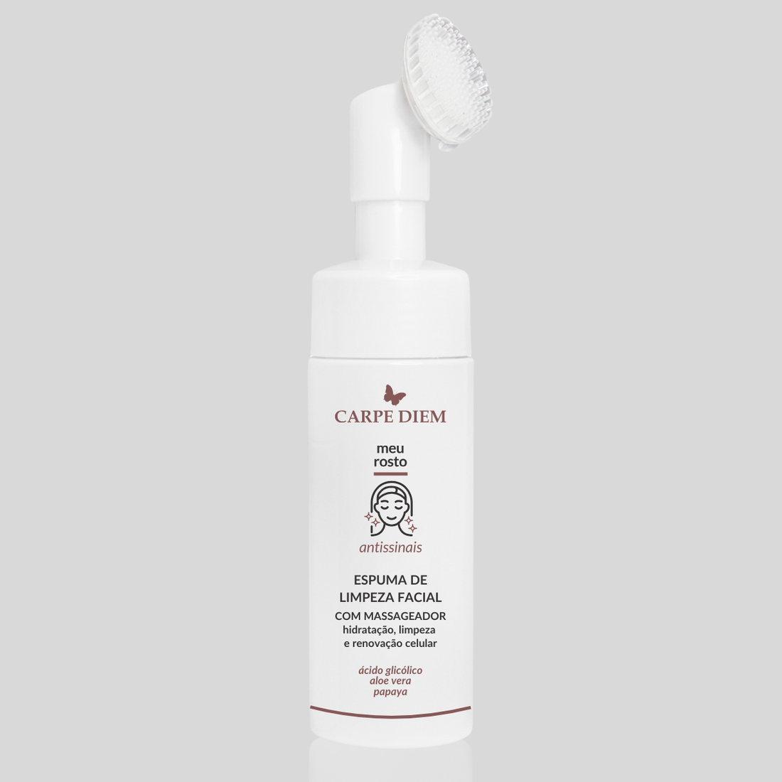 KIT TOQUE DE CUIDADO - Espuma de Limpeza Facial com Massageador, Sérum Antioleosidade e Redutor de Poros e Make Up Cream Adapt