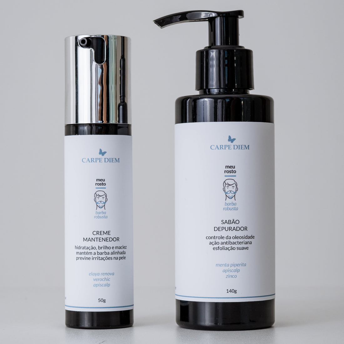 KIT RESPEITA MINHA BARBA - Sabão Depurador e Creme Mantenedor