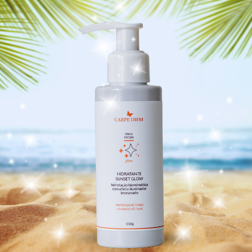 HIDRATANTE SUNSET GLOW 110g | Hidratação Intensa com Efeito Iluminador Bronzeado