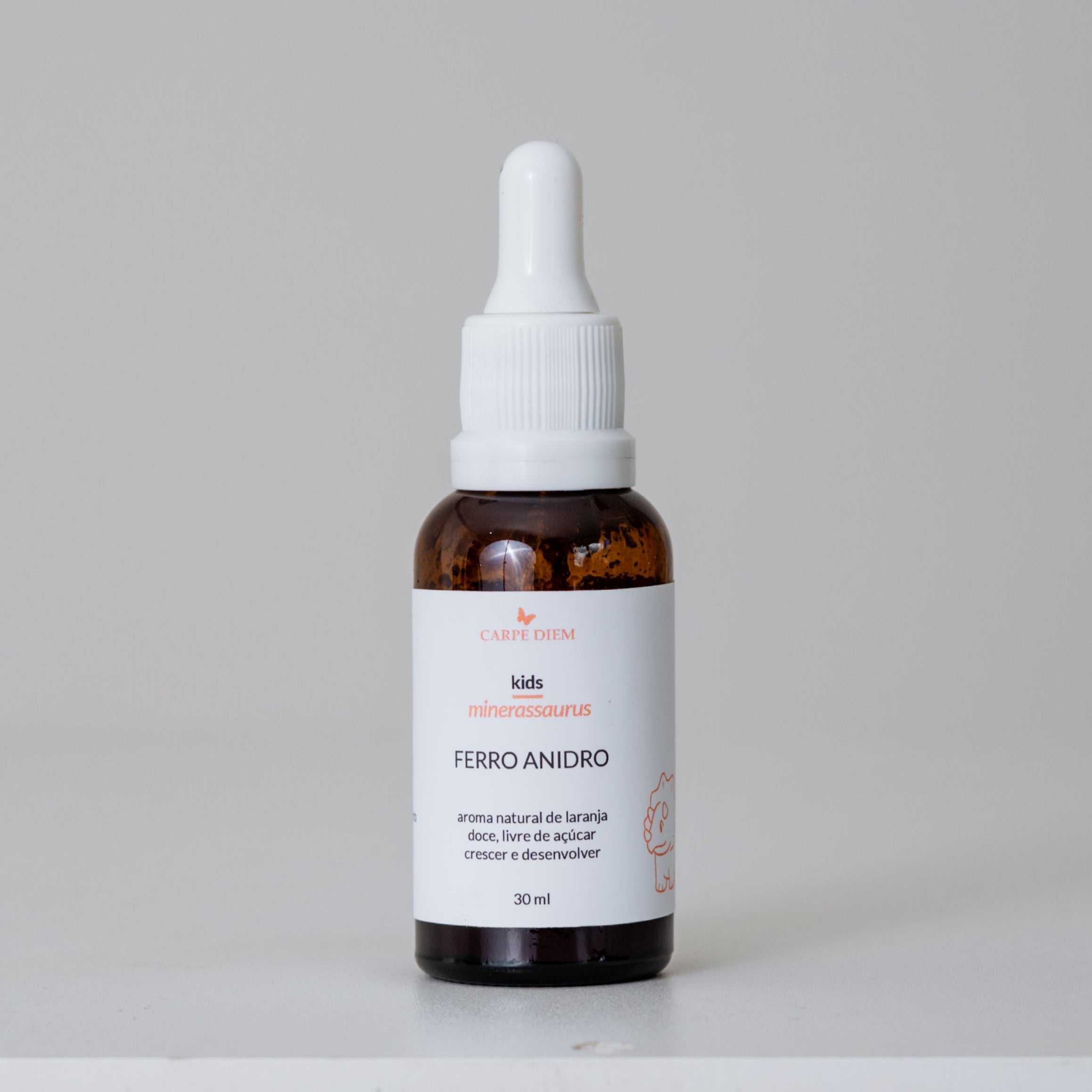 MINERASSAURUS FERRO ANIDRO 30ml - Ferro Albion - Crescimento e desenvolvimento saudáveis