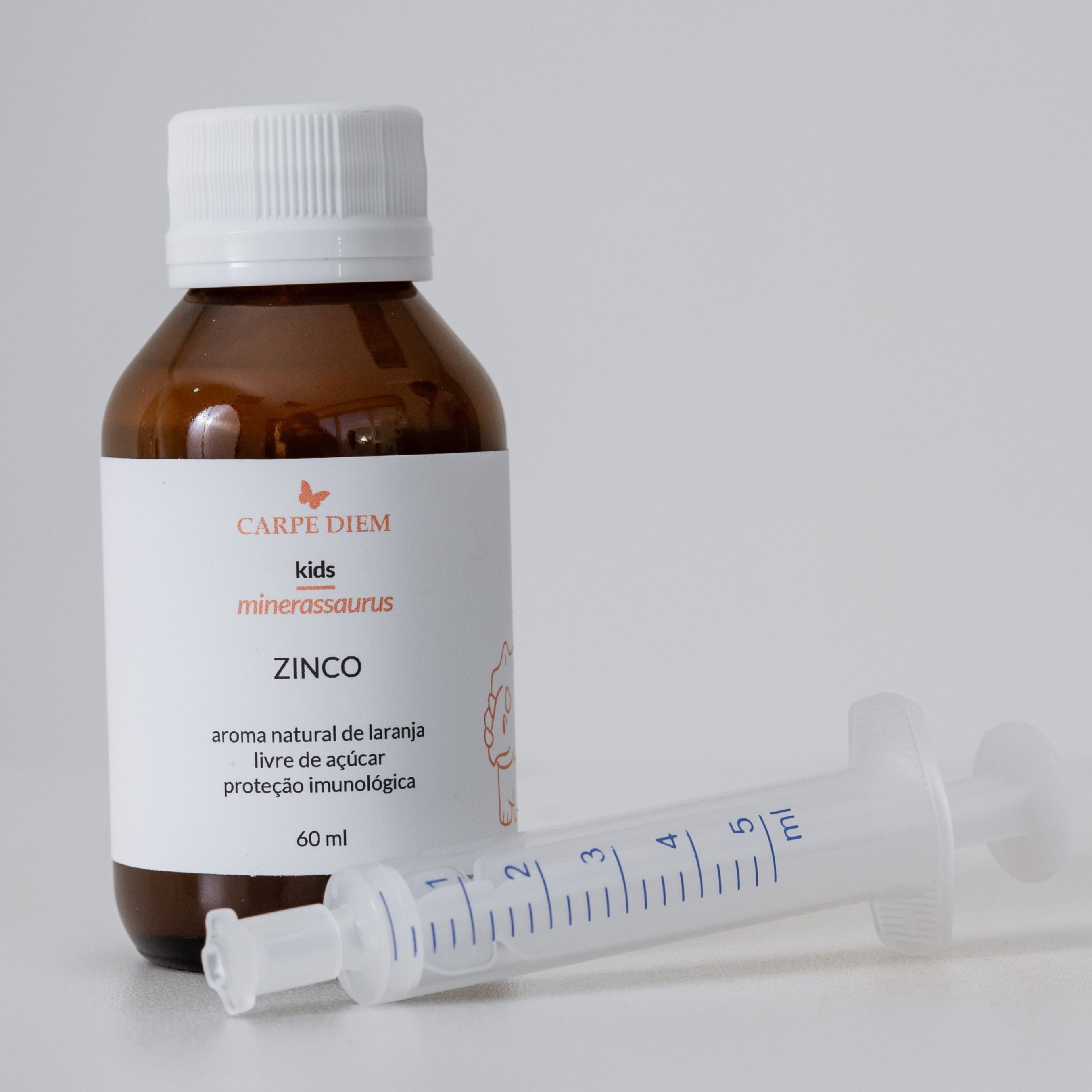 MINERASSAURUS ZINCO 60ml - Faça Suplemento infantil com Zinco Albion