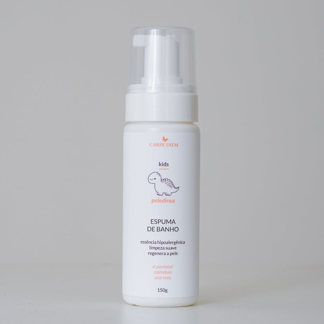 PELEDINUS ESPUMA DE BANHO 150g - Aloe Vera, Calêndula e D-Pantenol - Limpeza suave e hidratação com ação regenerativa