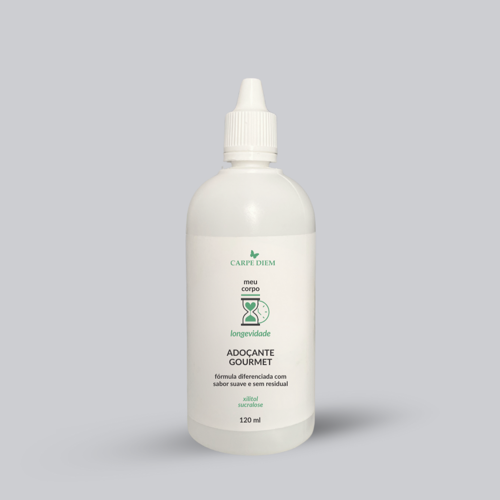 ADOÇANTE GOURMET 120ml | Xilitol + Sucralose com sabor refinado e baixa caloria