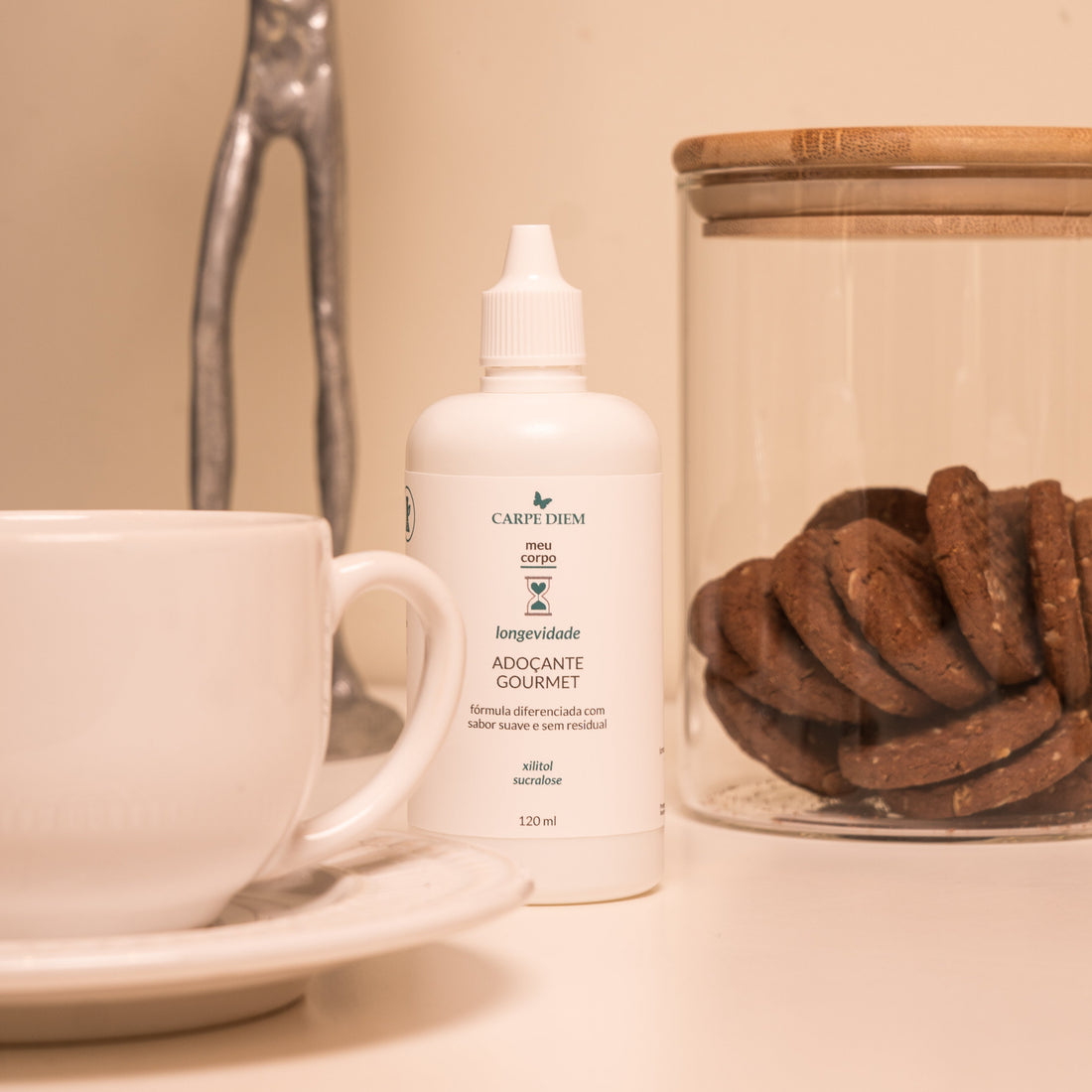 ADOÇANTE GOURMET 120ml | Xilitol + Sucralose com sabor refinado e baixa caloria