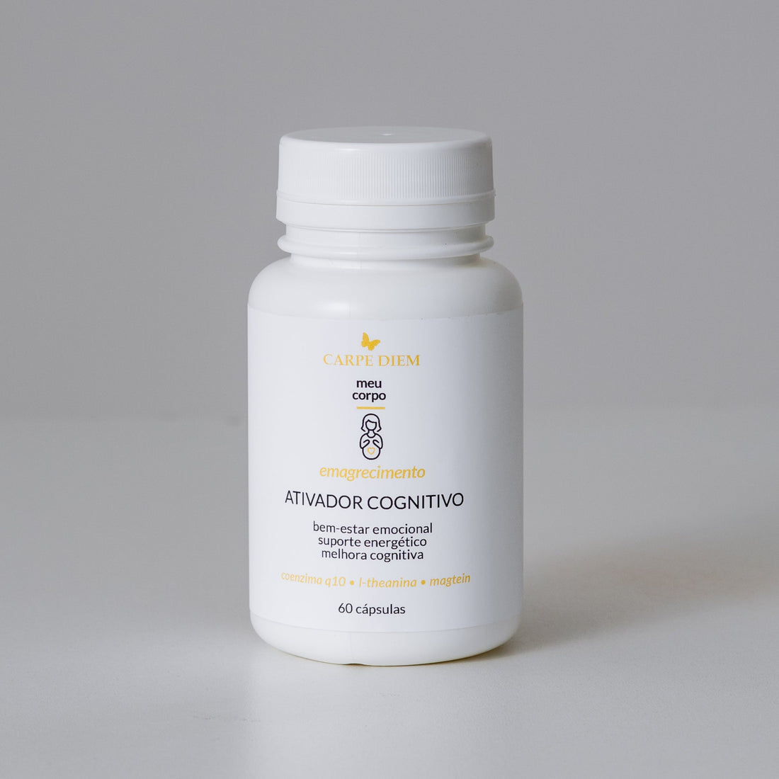 ATIVADOR COGNITIVO 60 cápsulas - Ubiqsome, L-Theanina e Magtein - Para mais disposição diária, física e mental