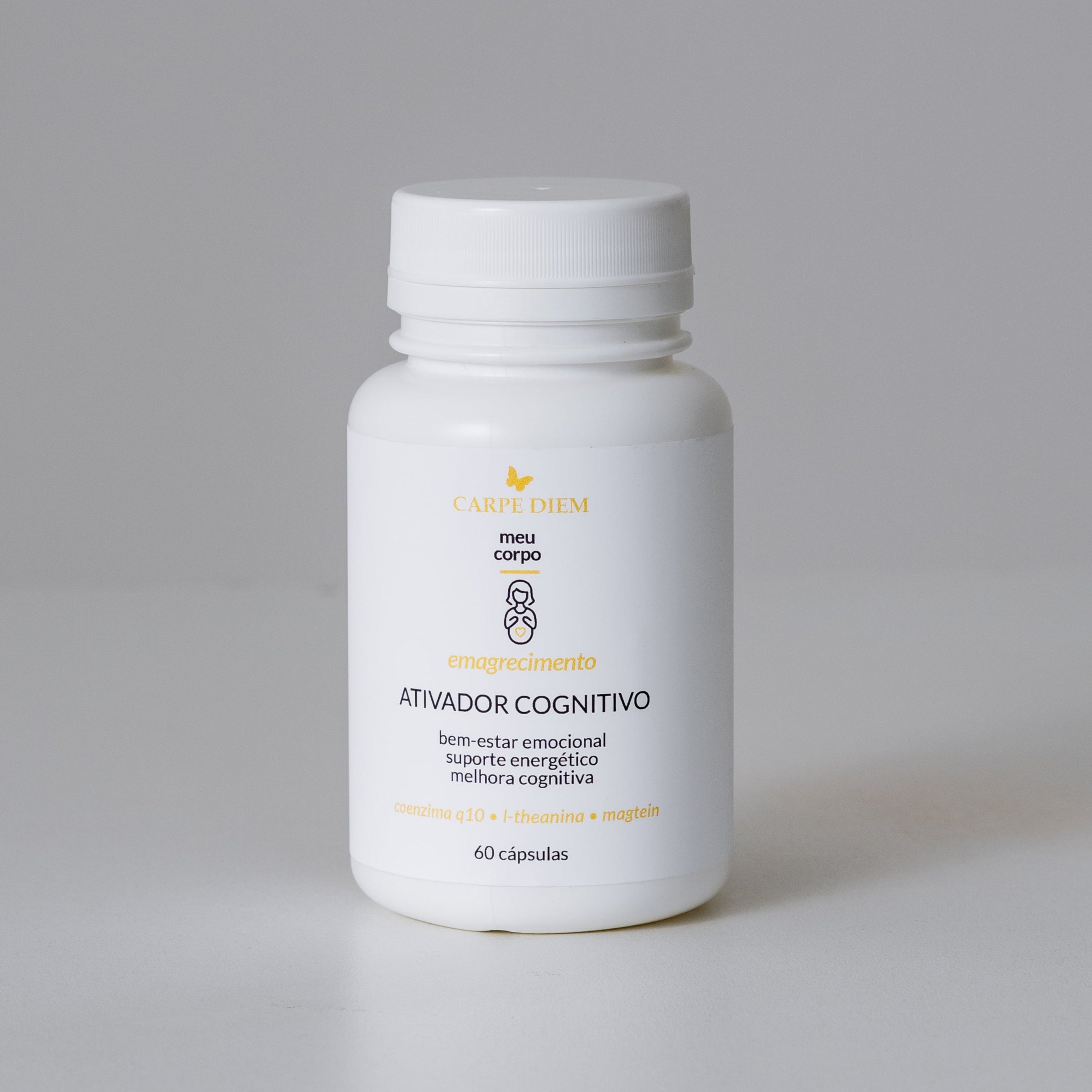 ATIVADOR COGNITIVO 60 cápsulas - Ubiqsome, L-Theanina e Magtein - Para mais disposição diária, física e mental