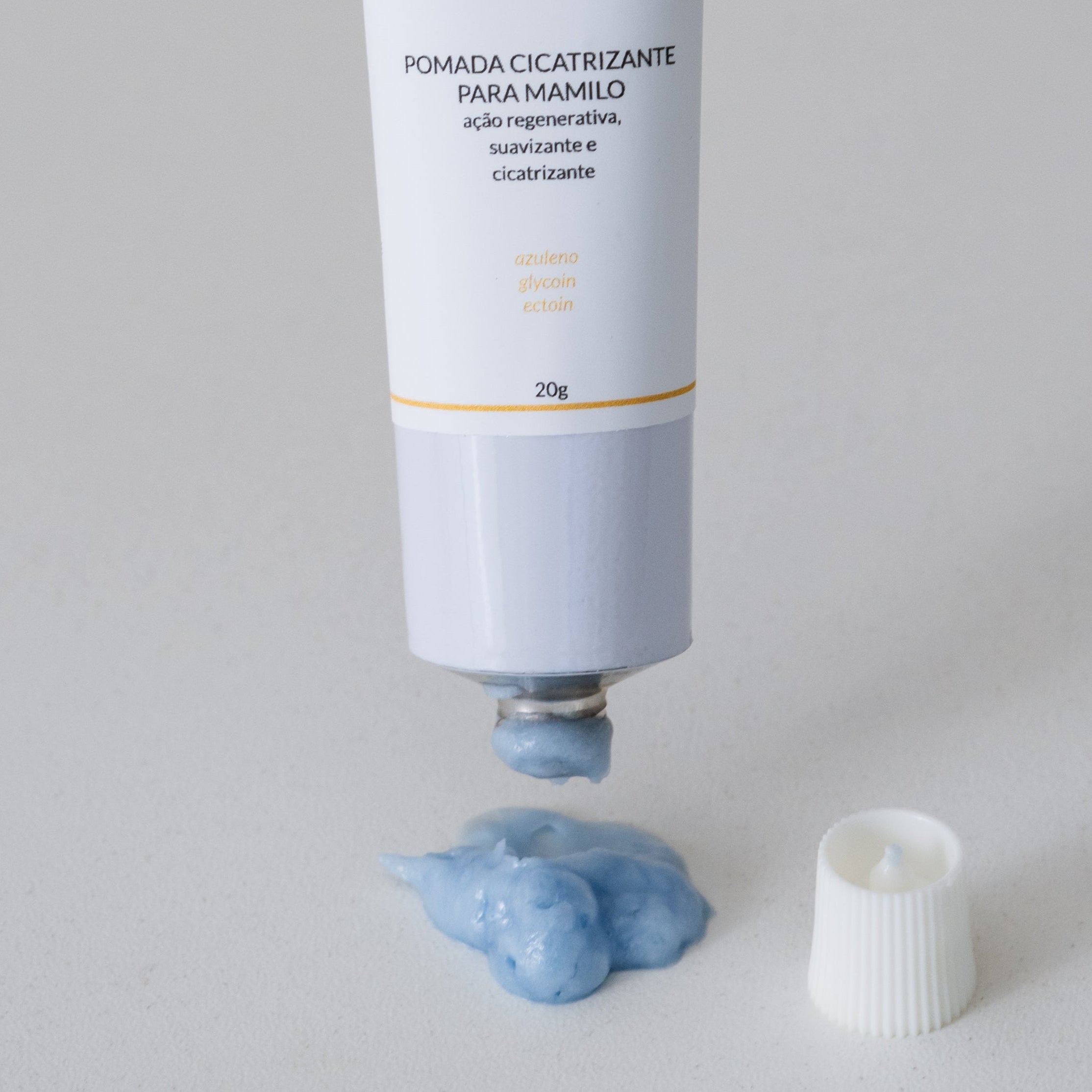 POMADA CICATRIZANTE PARA MAMILO 20g - Azuleno, Ectoin e Glycoin - Tratar e prevenir as rachaduras nos mamilos
