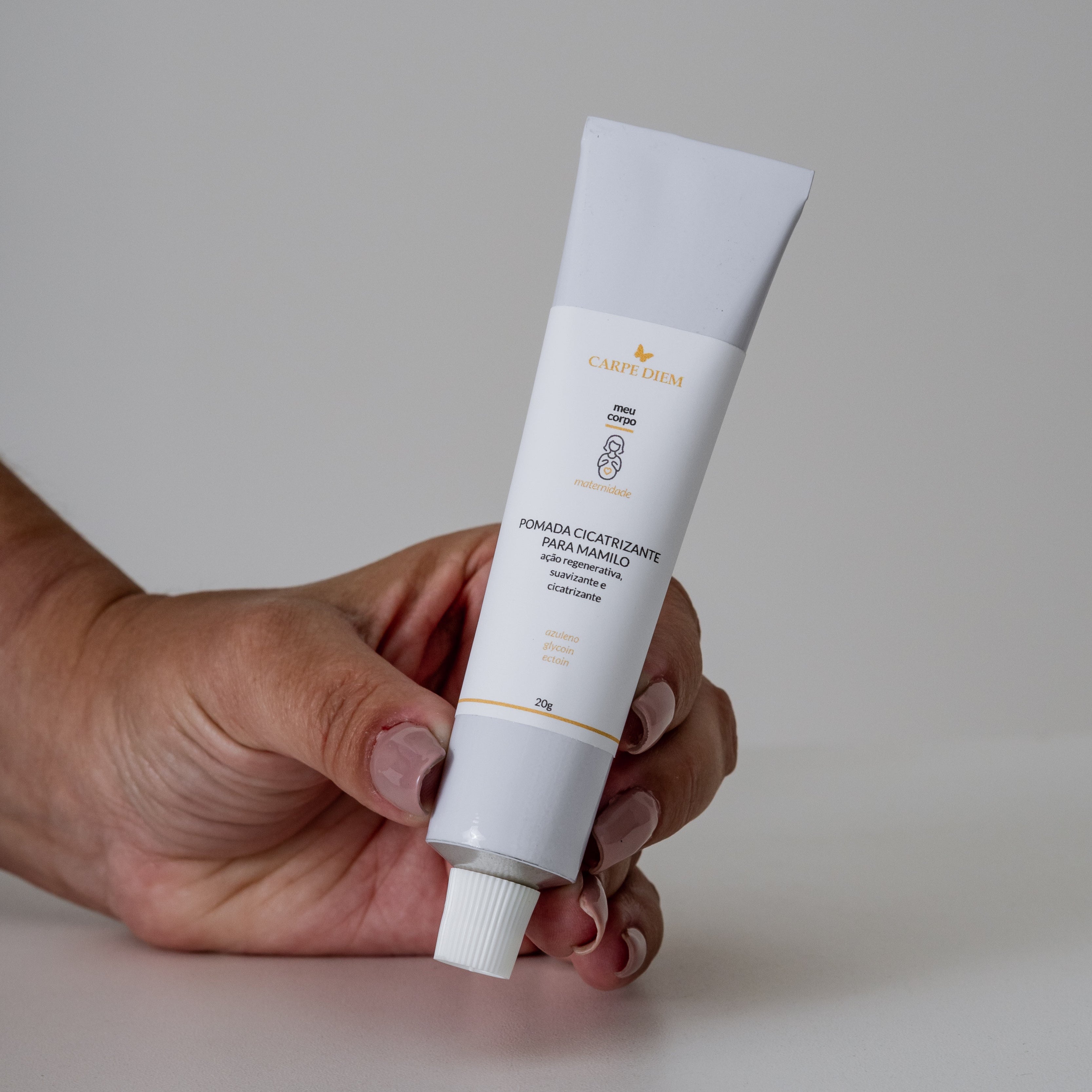 POMADA CICATRIZANTE PARA MAMILO 20g - Azuleno, Ectoin e Glycoin - Tratar e prevenir as rachaduras nos mamilos