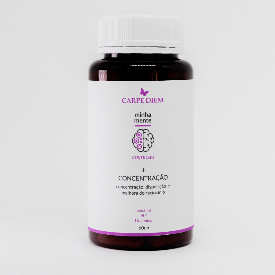 +CONCENTRAÇÃO 60 cápsulas - Bem-estar emocional e melhora cognitiva