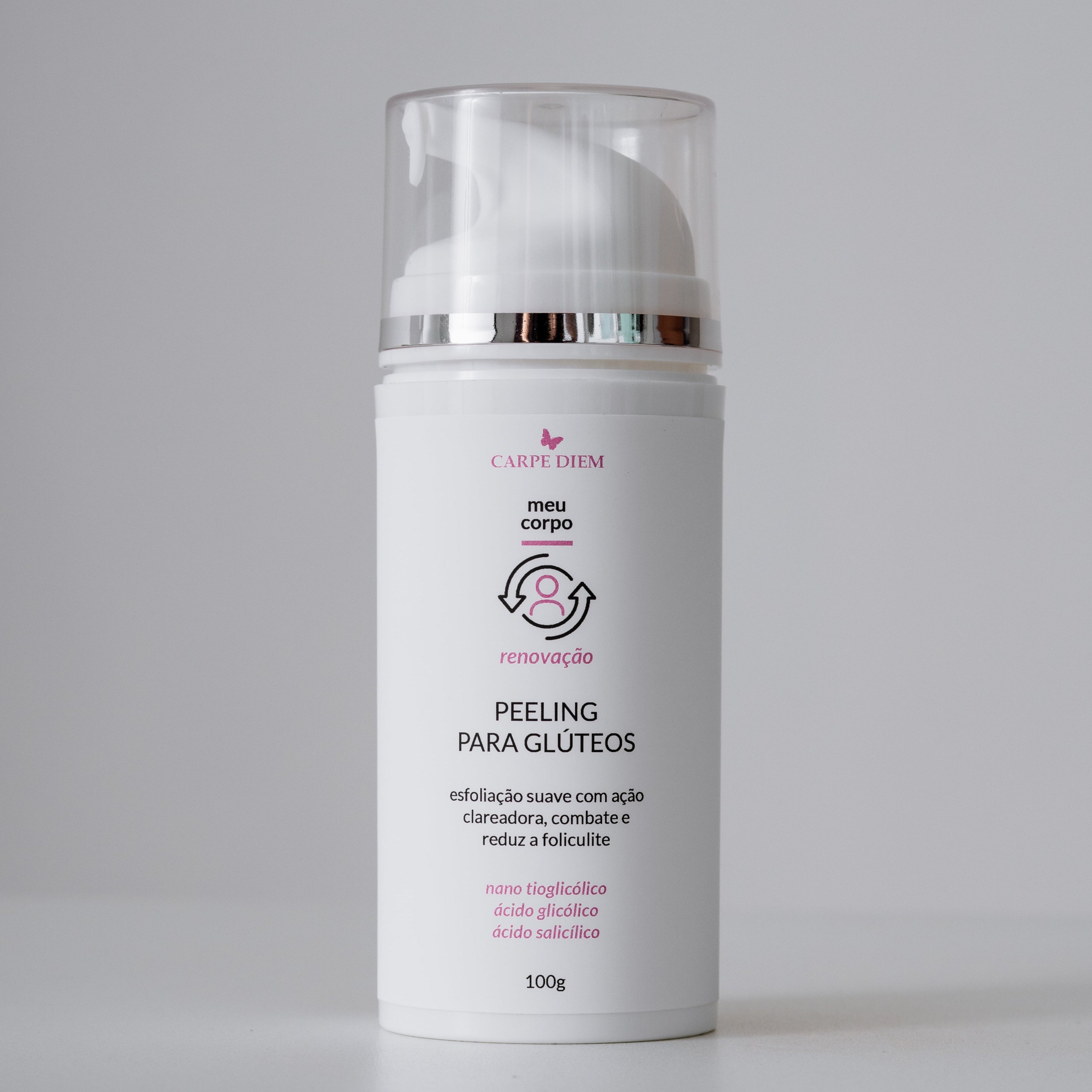 PEELING PARA GLÚTEOS 100g - AHA, Ácido Glicólico e Nano Tioglicólico