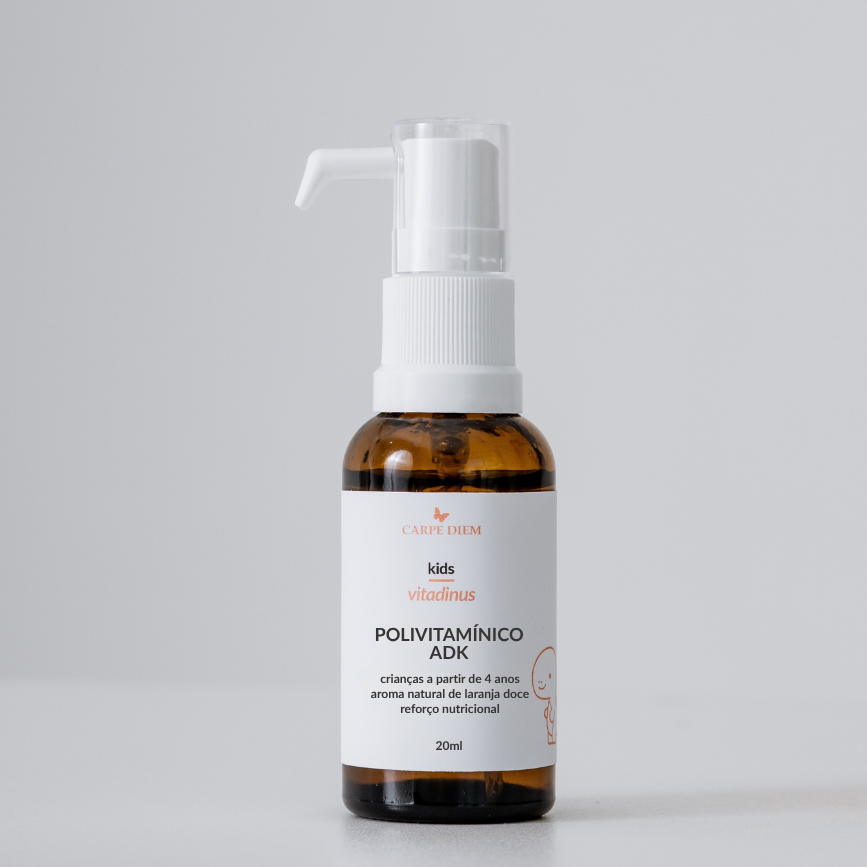 VITADINUS POLIVITAMÍNICO ADK 20ml - Crianças 4+ - Vitaminas D, K2 e A