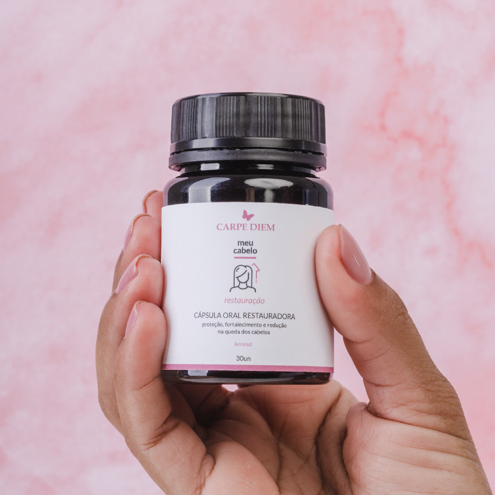 CÁPSULA ORAL RESTAURADORA 30 cápsulas - Keranat - Força, proteção e redução da queda dos cabelos