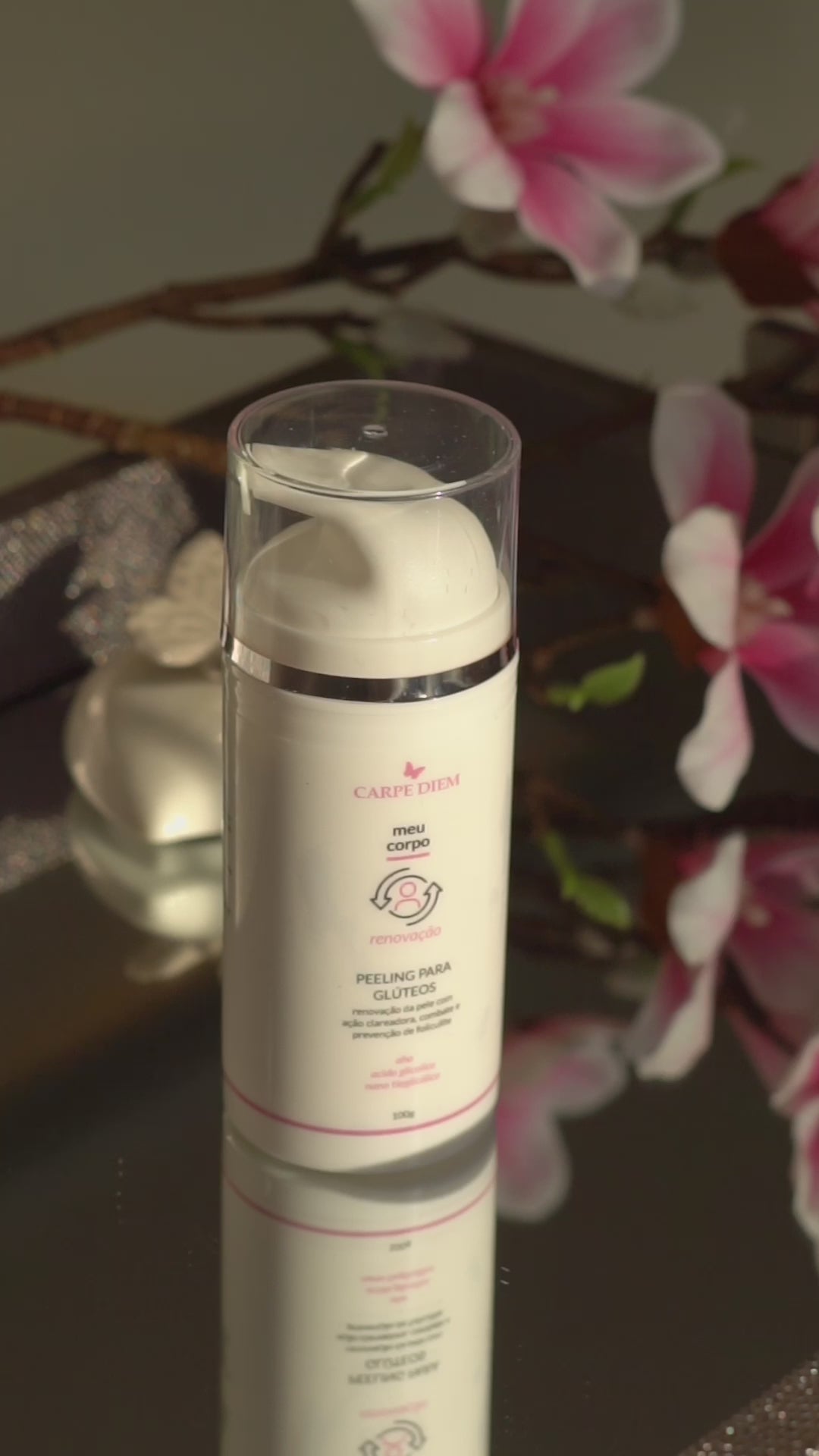 PEELING PARA GLÚTEOS 100g - AHA, Ácido Glicólico e Nano Tioglicólico