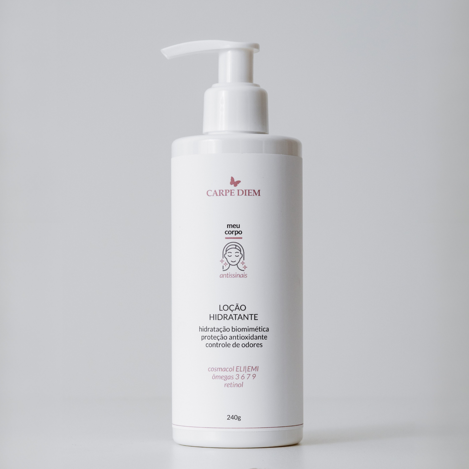 LOÇÃO HIDRATANTE 240g ou 110g - Retinol, Ômegas 3 6 7 9 e Cosmacol ELI|EMI - Hidratação  com proteção antienvelhecimento e controle de odores