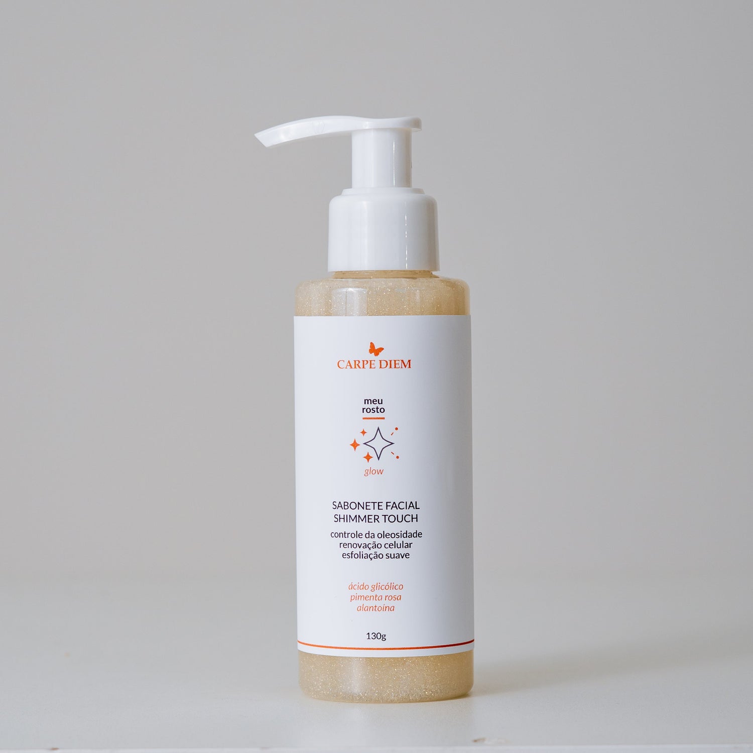 SABONETE FACIAL SHIMMER TOUCH 130g | Limpeza Profunda com Renovação Celular