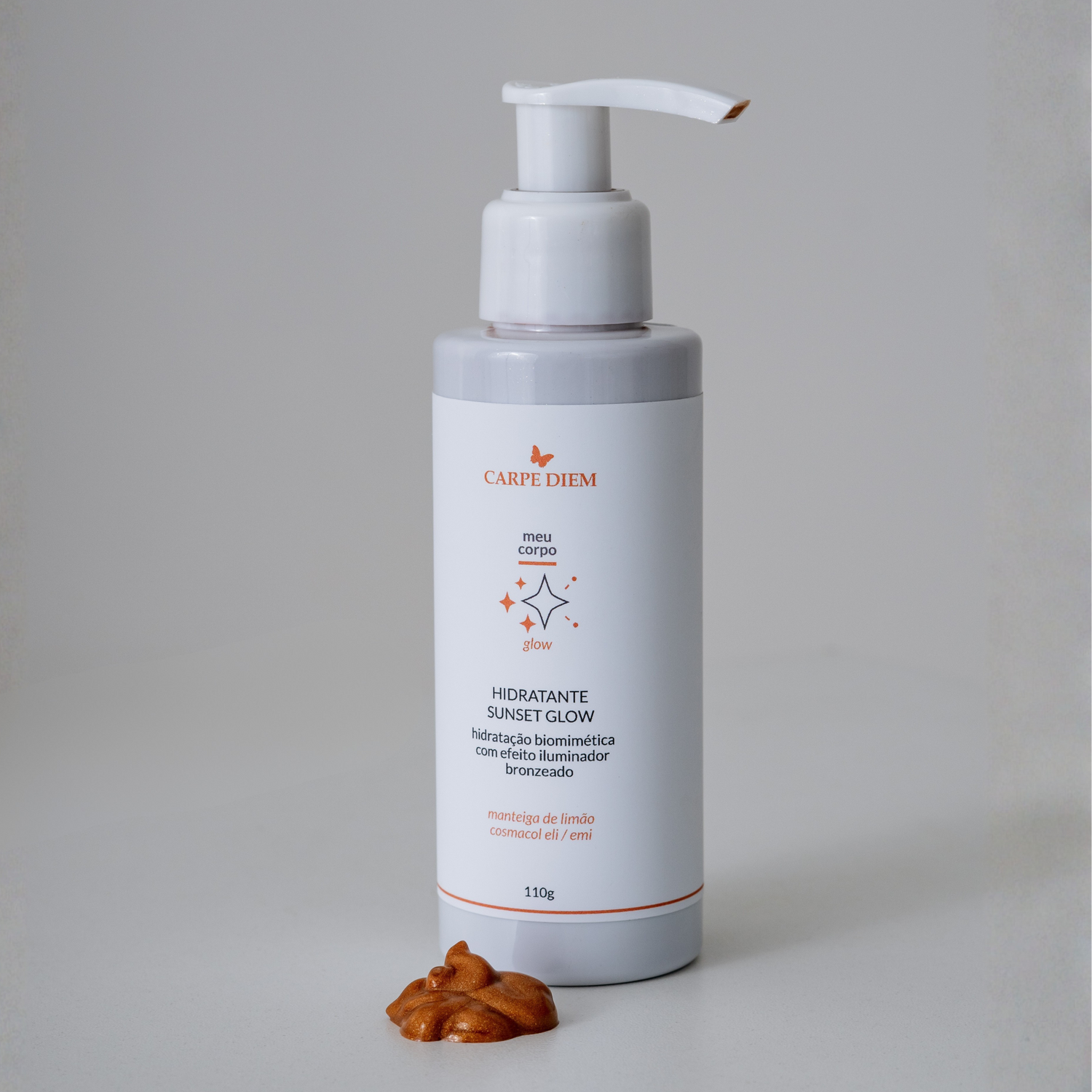 HIDRATANTE SUNSET GLOW 110g | Hidratação Intensa com Efeito Iluminador Bronzeado