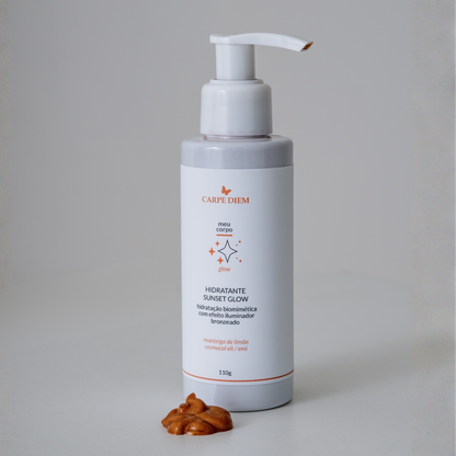 HIDRATANTE SUNSET GLOW 110g | Hidratação Intensa com Efeito Iluminador Bronzeado