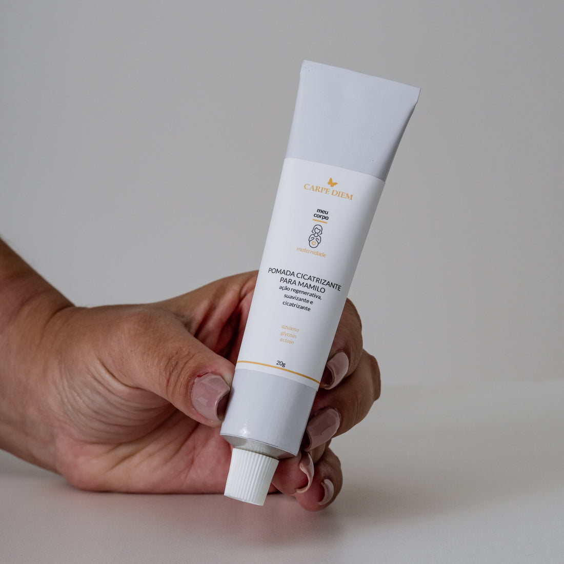 POMADA CICATRIZANTE PARA MAMILO 20g - Azuleno, Ectoin e Glycoin - Tratar e prevenir as rachaduras nos mamilos