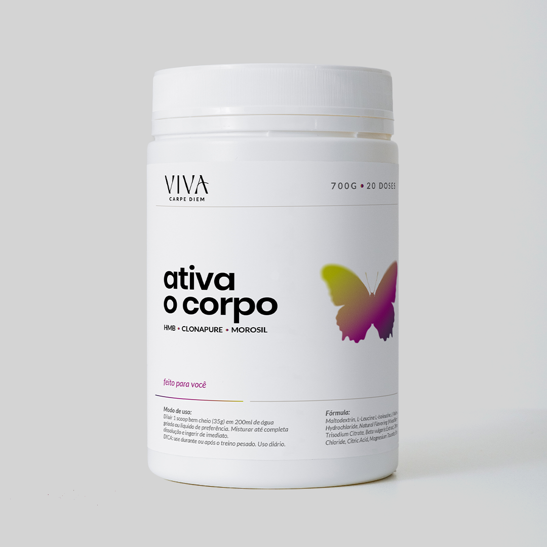 VIVA | Ativa o Corpo • Suporte muscular, hidratação e nutrição para rotinas ativas