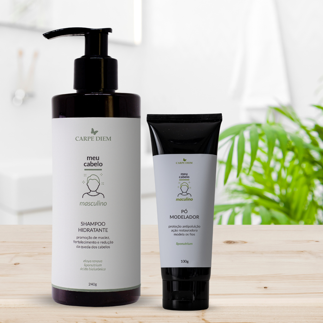 KIT MAN STYLE - Shampoo Hidratante e Pó Modelador