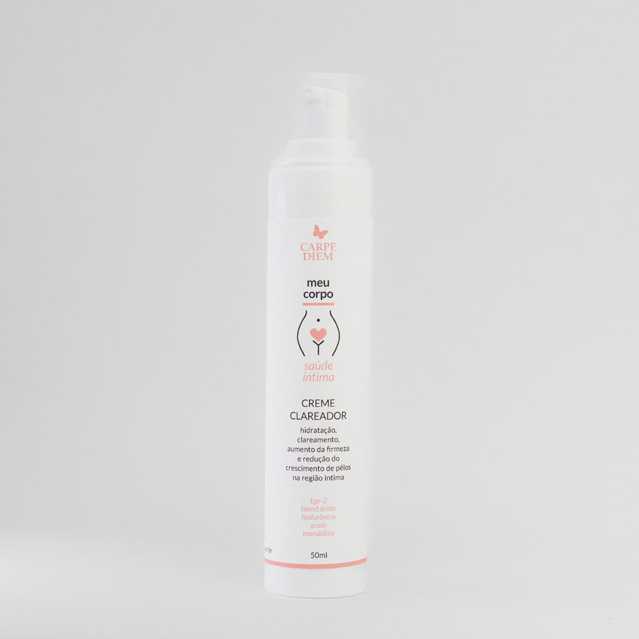 CREME CLAREADOR 50g - TGP-2, Ácido Mandélico e Ácido Hialurônico - Hidratação e clareamento da região íntima