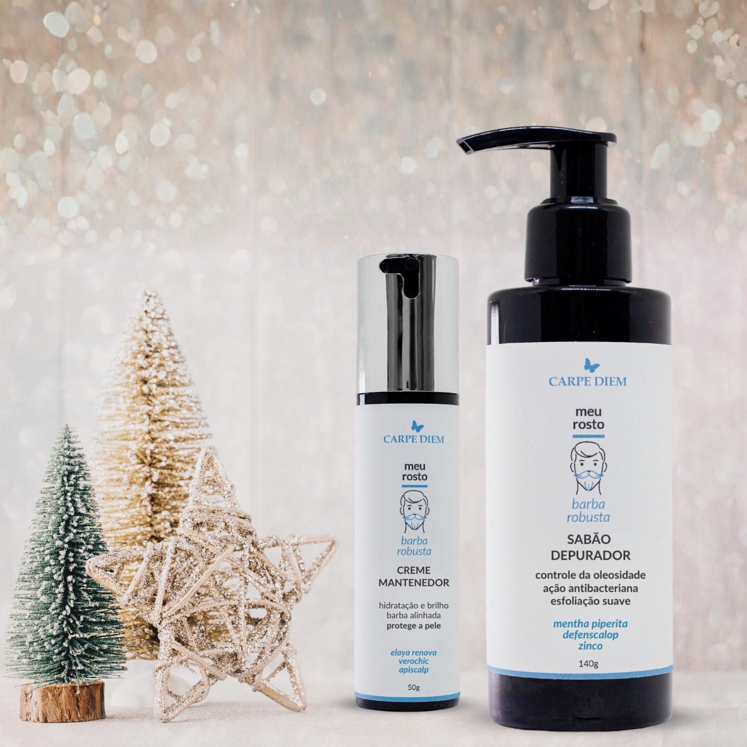 KIT RESPEITA MINHA BARBA - Sabão Depurador e Creme Mantenedor