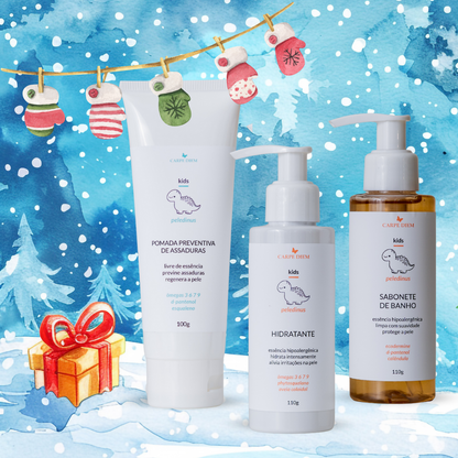 KIT PELEDINUS AROMATICUS - Peledinus Sabonete de Banho 120ml, Peledinus Hidratante 110g e Peledinus Pomada Preventiva de Assaduras 100g