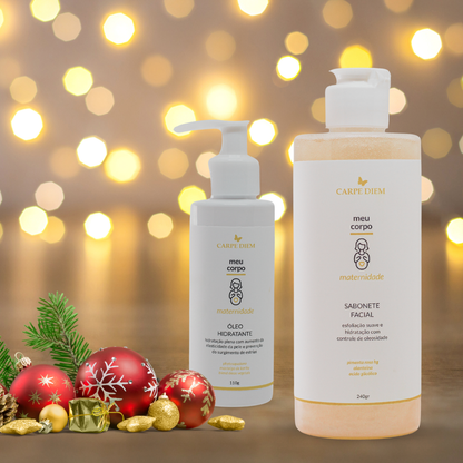 KIT MAMÃE CARINHO - Sabonete Facial e Óleo Hidratante