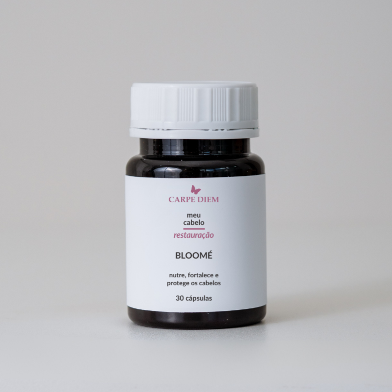 BLOOMÉ 30 cápsulas - Suplemento natural para cabelos fortes e couro cabeludo saudável