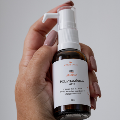 VITADINUS POLIVITAMÍNICO ADK 20ml - Crianças 1-3 anos - Vitaminas D, K2 e A