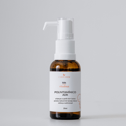 VITADINUS POLIVITAMÍNICO ADK 20ml - Crianças 4+ - Vitaminas D, K2 e A