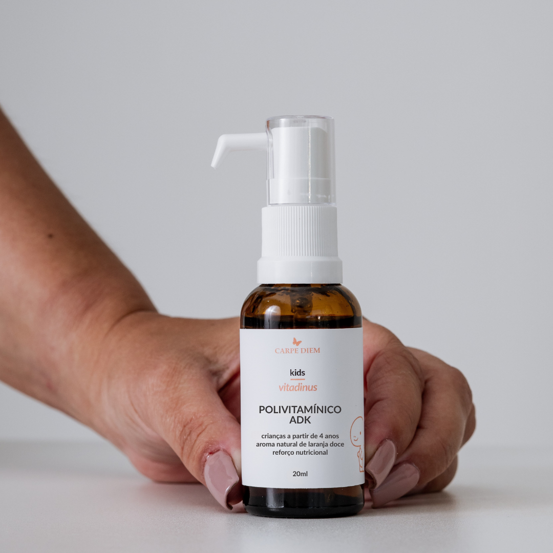 VITADINUS POLIVITAMÍNICO ADK 20ml - Crianças 4+ - Vitaminas D, K2 e A
