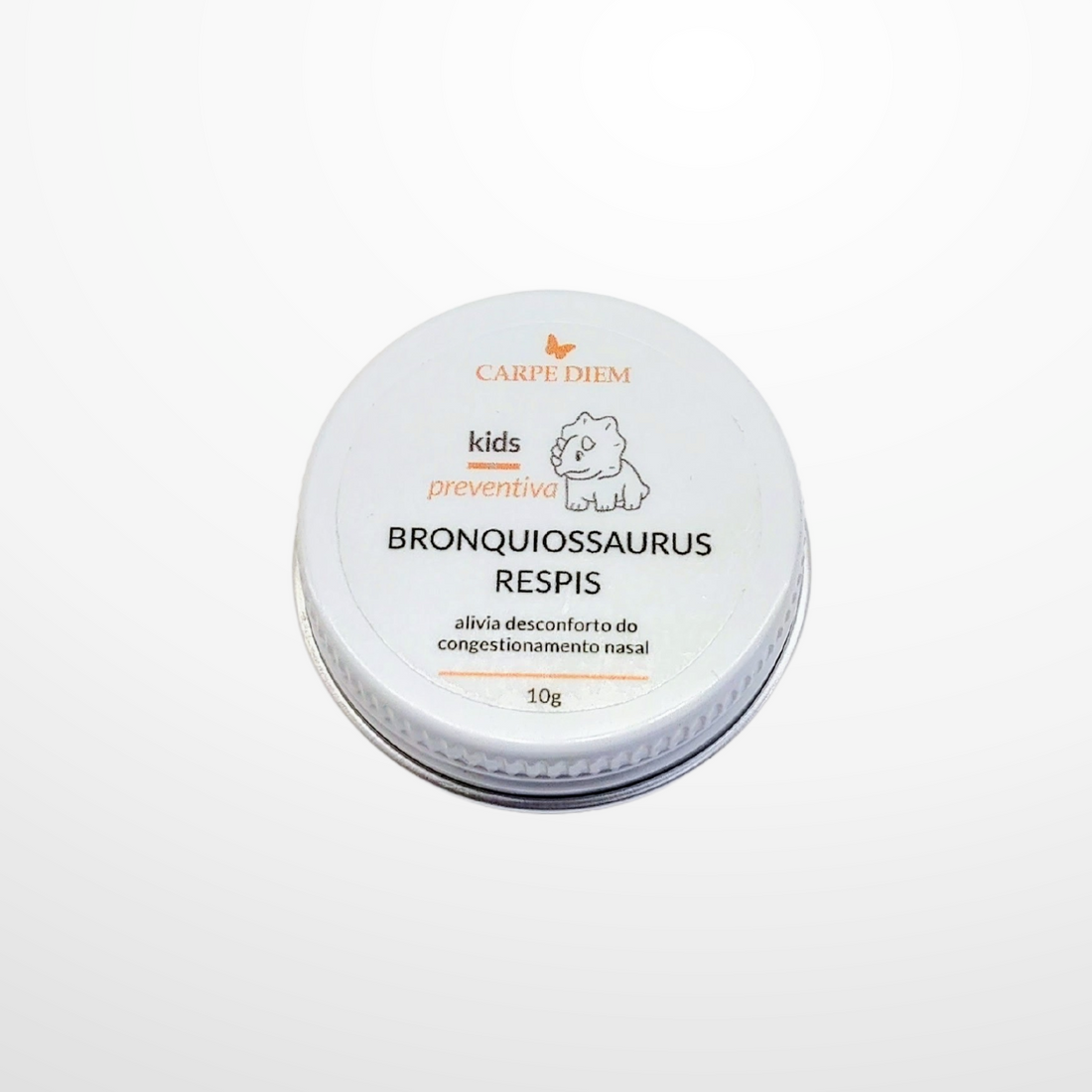 BRONQUIOSSAURUS RESPIS 10g - Menta Piperita, Limão Siciliano e Copaíba - Alivia o desconforto do congestionamento nasal