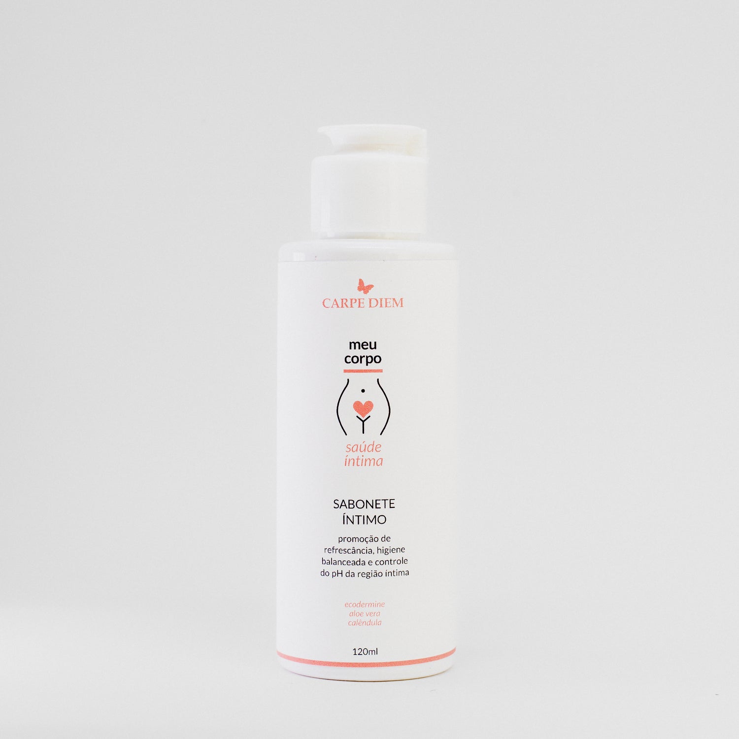 SABONETE ÍNTIMO 120ml - Ecodermine, Aloe Vera e Calêndula - Higiene balanceada e controle do PH da região íntima
