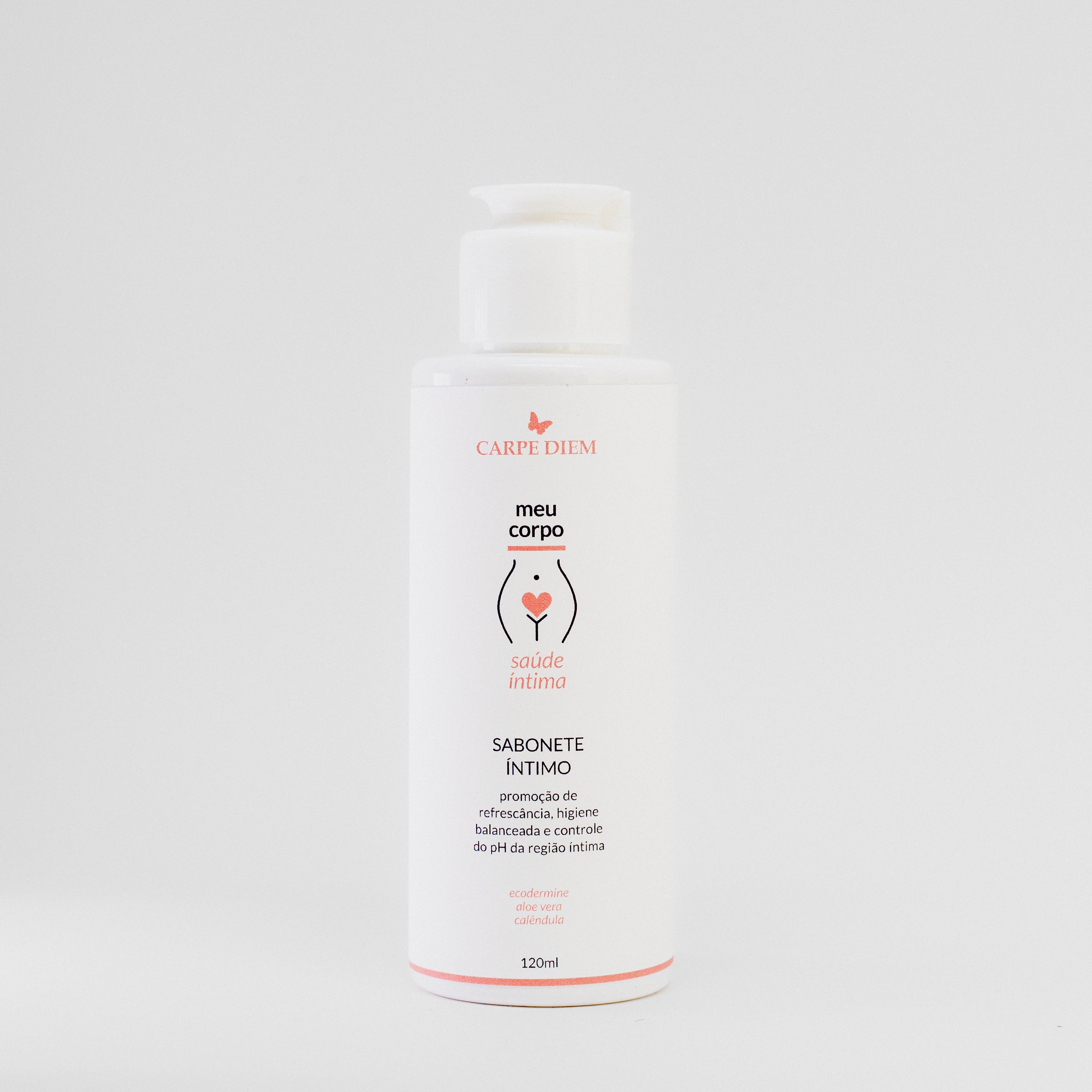 SABONETE ÍNTIMO 120ml - Ecodermine, Aloe Vera e Calêndula - Higiene balanceada e controle do PH da região íntima